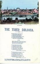 95x106.1 - The Tired Soldier with view of Richmond, VA, Civil War Songs from Winterthur's Magnus Collection
